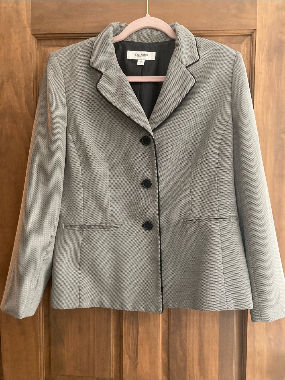 Nice Jones Studio Black & Gray Suit Jacket 14
